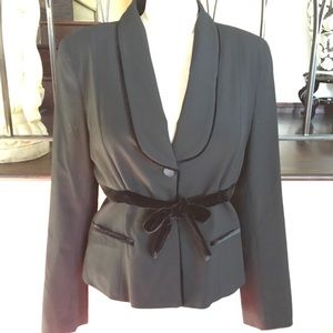 NWT Laundry by Shelli Segal Black Blazer 10